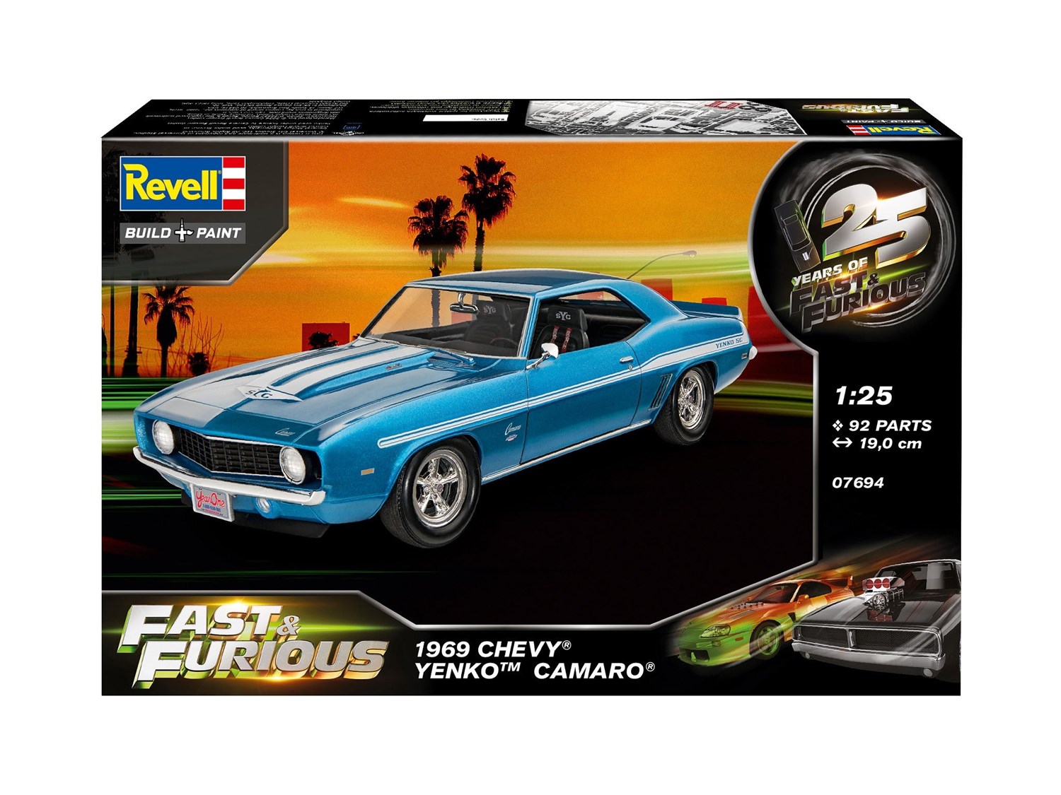 Revell 1:25 Fast & Furious 1969 Chevy Camaro Yenk