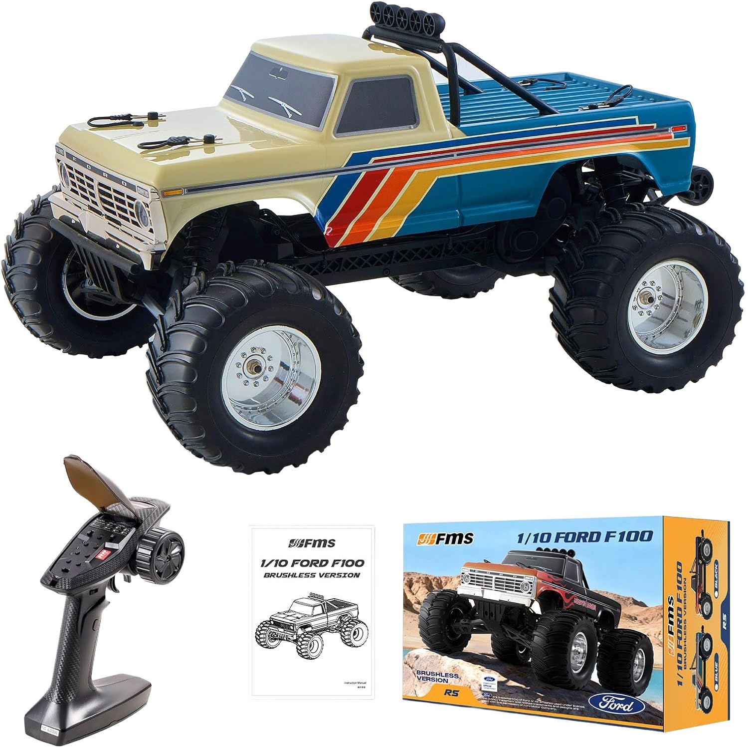 FMS Ford F-100 Monster Truck BL 1/10 2WD RS Blue