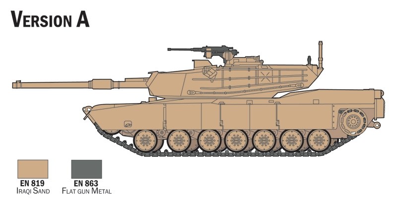 ITALERI 1:72 - M1 Abrams - Startpaket