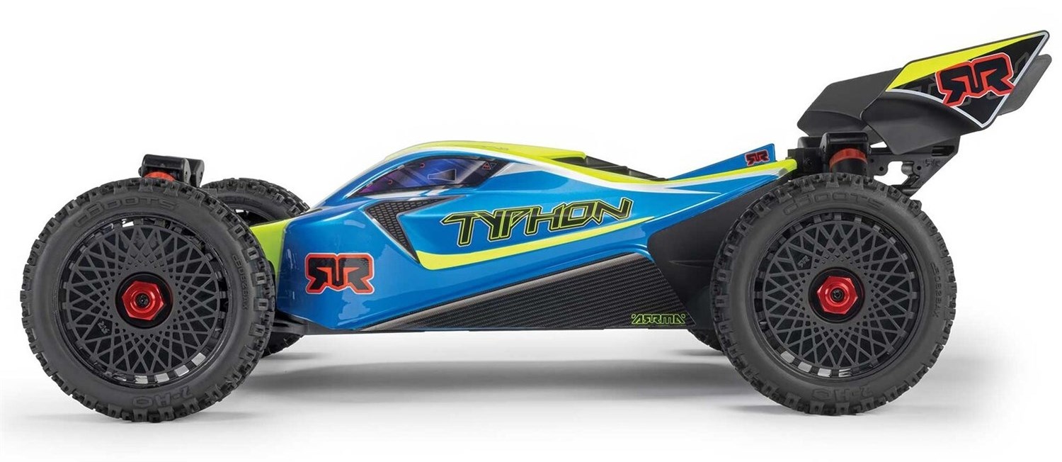 ARRMA Typhon 1/8 223S BLX 4WD Blå/Gul - RTR