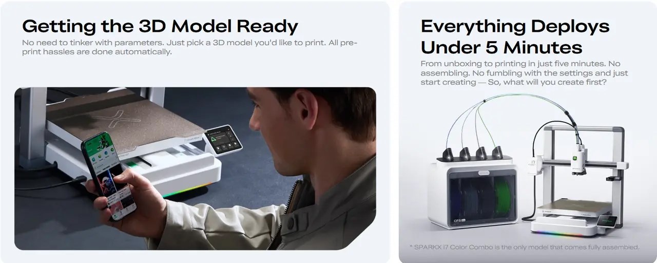 Creality SPARKX i7 Color Combo - 3D-Printer