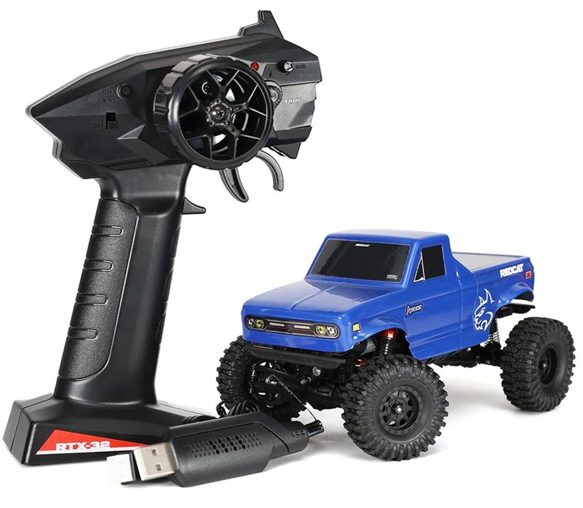 RedCat Ascent-32 V2 1/32 Rock Crawler Blå