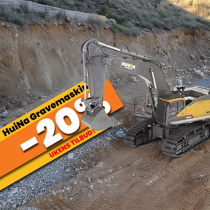 HuiNa Gravemaskin Gr� m/Metallskuffe