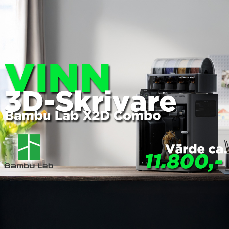 Elefun ger bort en Bambu Lab 3D-skrivare!