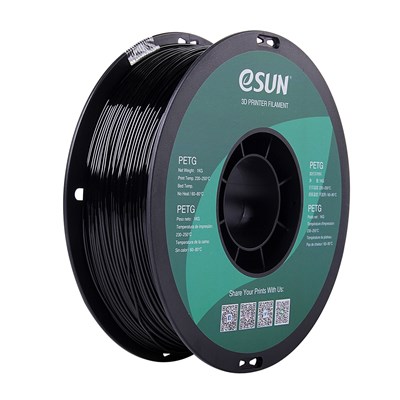 eSUN PETG 1.75 mm 1 kg - fast svart